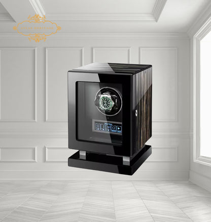 Luxury "Signature" Automatic Winder Box with Biometric Security