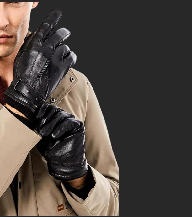 Gants en cuir avec intérieur doux